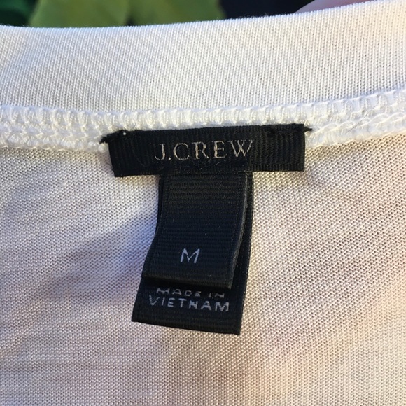 J. Crew Drawstring Peplum Tee in White - Picture 4 of 4